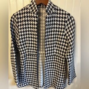 Black and White Houndstooth Jacket blazer